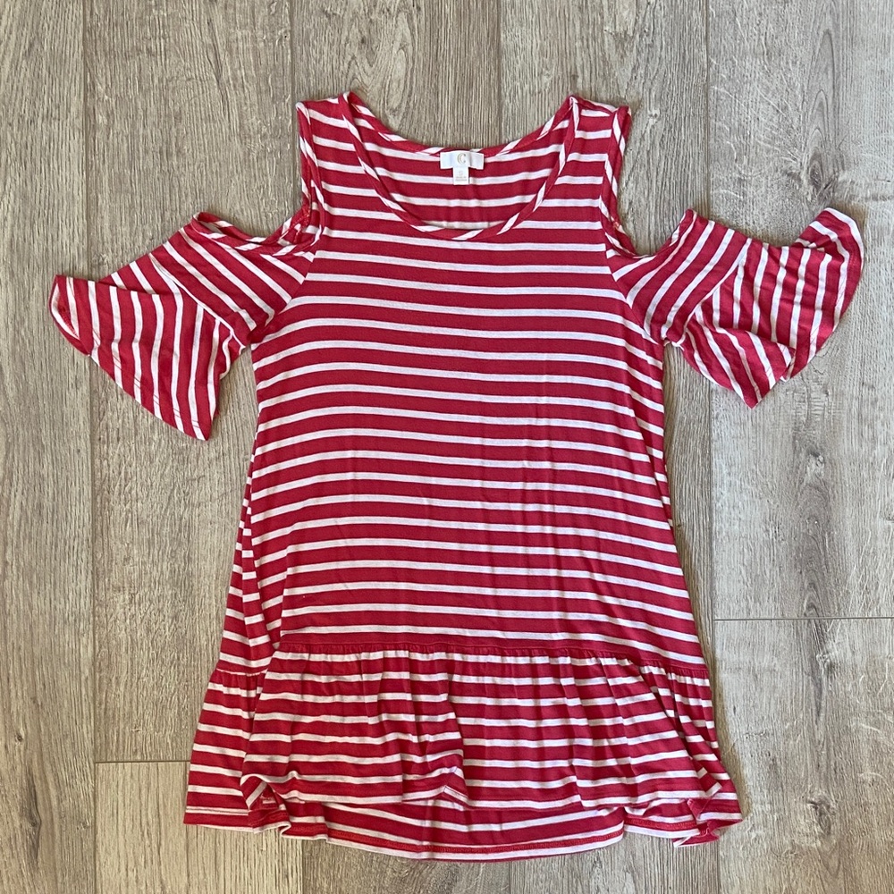 Charming Charlie Cold Shoulder Blouse Size S